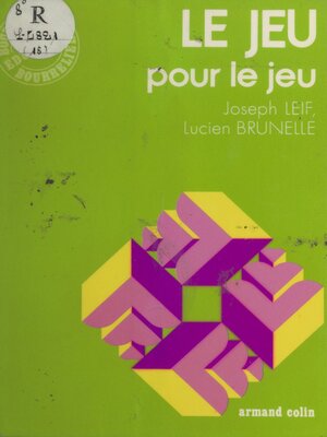 cover image of Le jeu pour le jeu